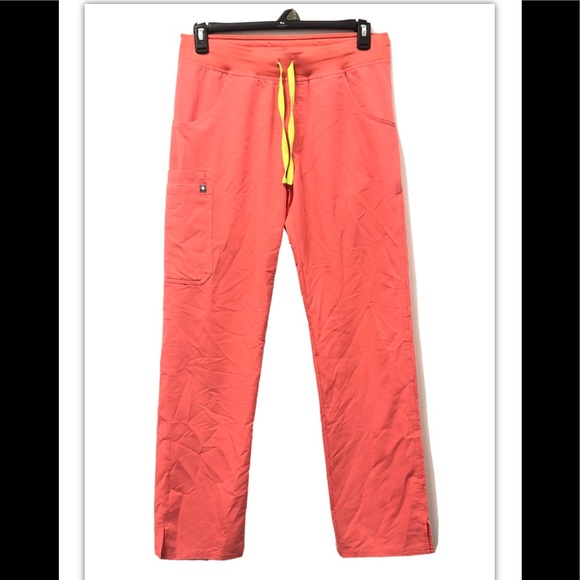 Figs Pants & Jumpsuits Figs Hot Coral Rafaela Scrubs Pants Poshmark